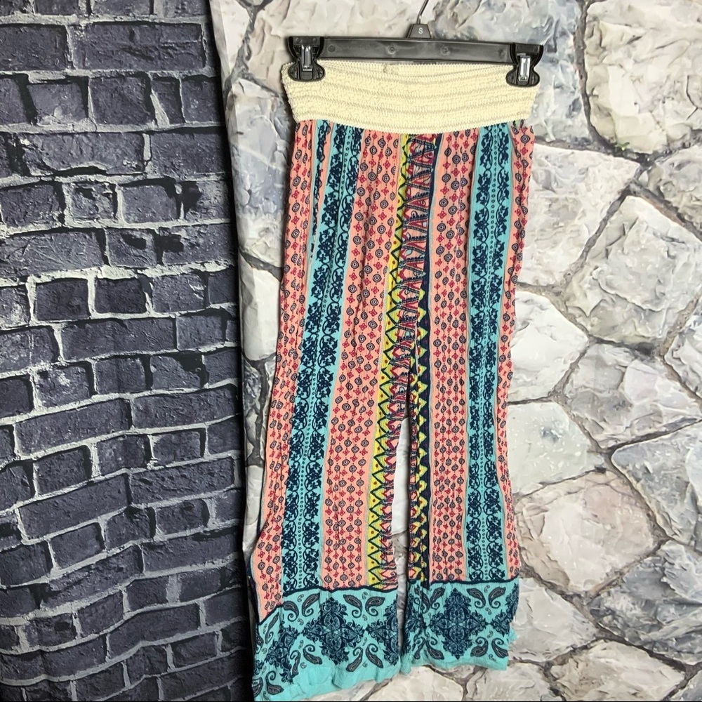 Rue 21 Multi Colors/Designs Bell/Flare Bottom Pants Jrs 0-2